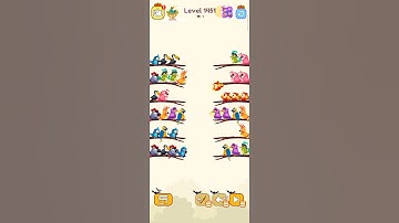 Bird sort color game level 1451 #games #leveldesign #playgaming #colorgame #gameplay #colorconcept