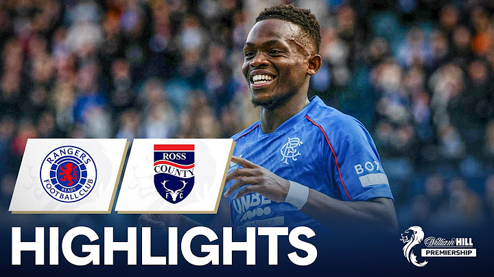 Rangers 6-0 Ross County | Matondo Shines As Rangers Dismantle County | William Hill Premiership