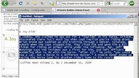 How to add content with an image to your website