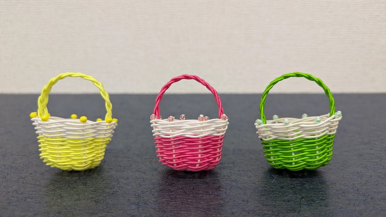Basket bag] Creative Mizuhiki - YouTube