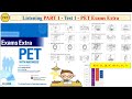 PET Exams Extra Listening Part 1 Test 1 (Transcript + Key)