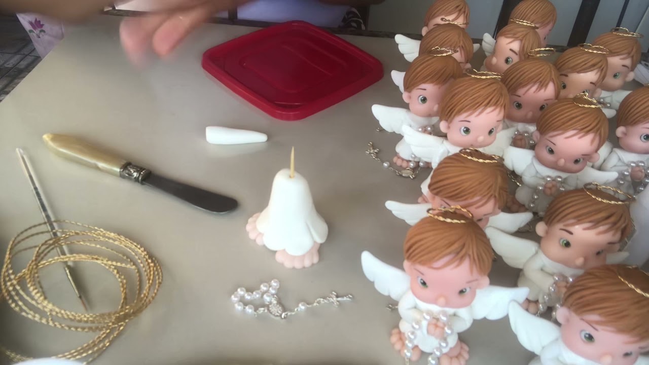 Anjinho de biscuit - Passo a passo