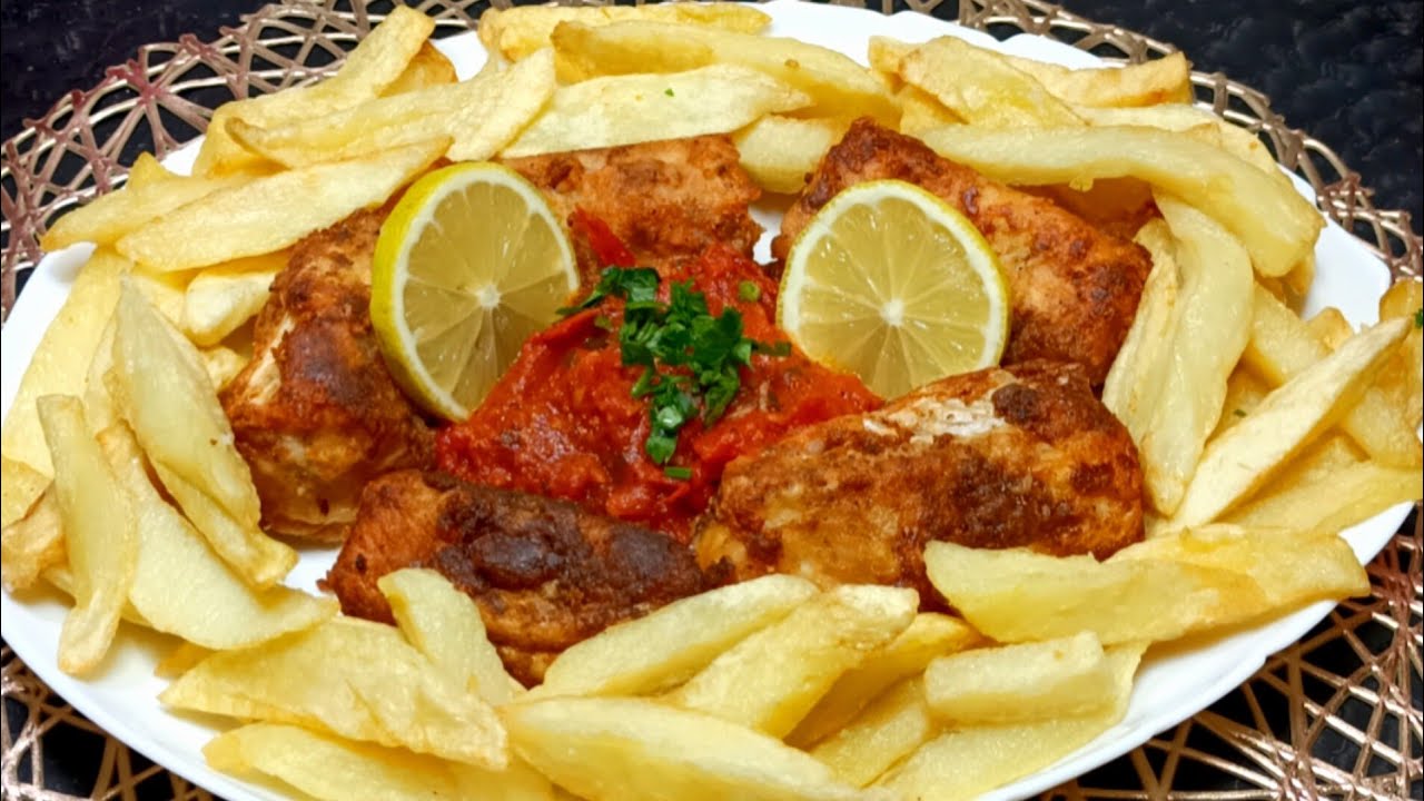 وصفة السمك ميرلون المجمد نعطيكم طريقة تنظيفه وقطعه مع الطهي