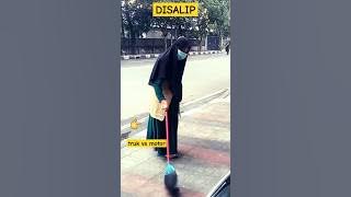 DETIK2 TRUK MITSUBISHI DISALIP MOTOR BROOO! #funny #comedy #sapulangit #dikitan #trukoleng #shorts