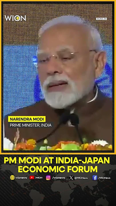 PM Modi In Japan: PM Modi Addresses The India-Japan Economic Forum | WION Shorts