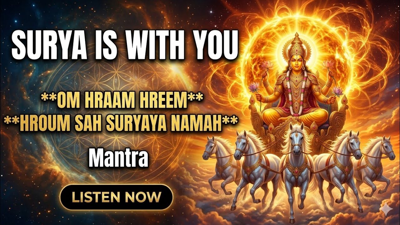 Watch SURYA IS WITH YOU | Powerful Surya Beej Mantra 108 Times for Success, Wealth & Good Health on YouTube Watch SURYA IS WITH YOU | Powerful Surya Beej Mantra 108 Times for Success, Wealth & Good Health on YouTube