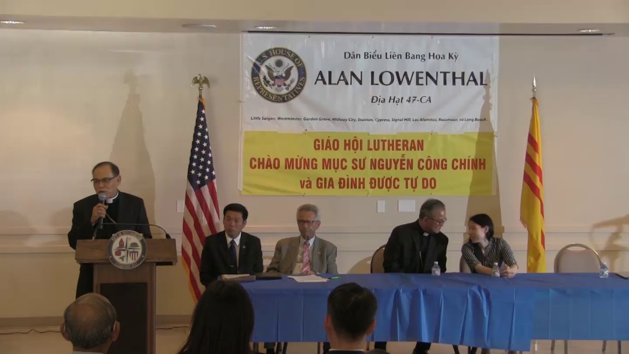 Giáo Hội Lutheran Chào Mừng Mục Sư Nguyễn Công Chính Được Tự Do - YouTube