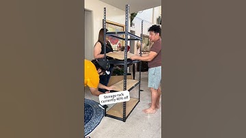 Garage looking like a mess? This 5-tier shelf fixed it fast #shorts