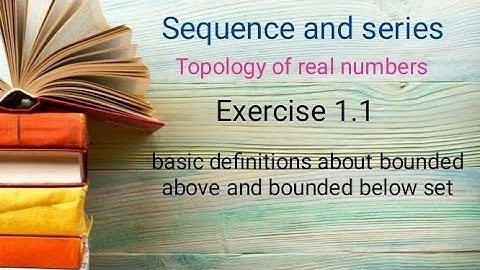 sequence and series book Ba/ bsc 4th sem Es 1.1 ( Topology of real numbers