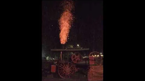 Huber Steam Engine Spark Show Vanderburgh County F...