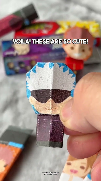 Japan Finds! Jujutsu Kaisen Lotte Grape Gum with Origami Character Wrappers! #japanfinds #finds #jjk