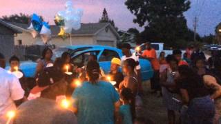 Vigil For homicide victim Kantral Brooks