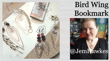Make Jewellery with Wire, Inexpensive Bird Wing Clip Bookmark, Moneyclip, Jewelry, with Jem Hawkes