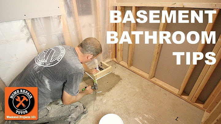 How To Install A Basement Bathroom, How To Install Bathroom In Basement Without Rough Framing