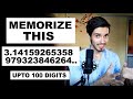 Memorize the first 100 digits of Pi in 5 Minutes (Method to Memorize Any number) Mental Maths-3