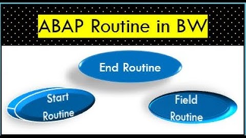 ABAP Routine in SAP BW Transformation | How to write start , end and Field Routine in SAP ABAP