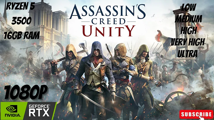 ASSASSINS'S CREED UNITY TEST ON RTX 3060 (12 GB) l ULTA, VERY HIGH, HIGH, MEDIUM, LOW l 1080p l