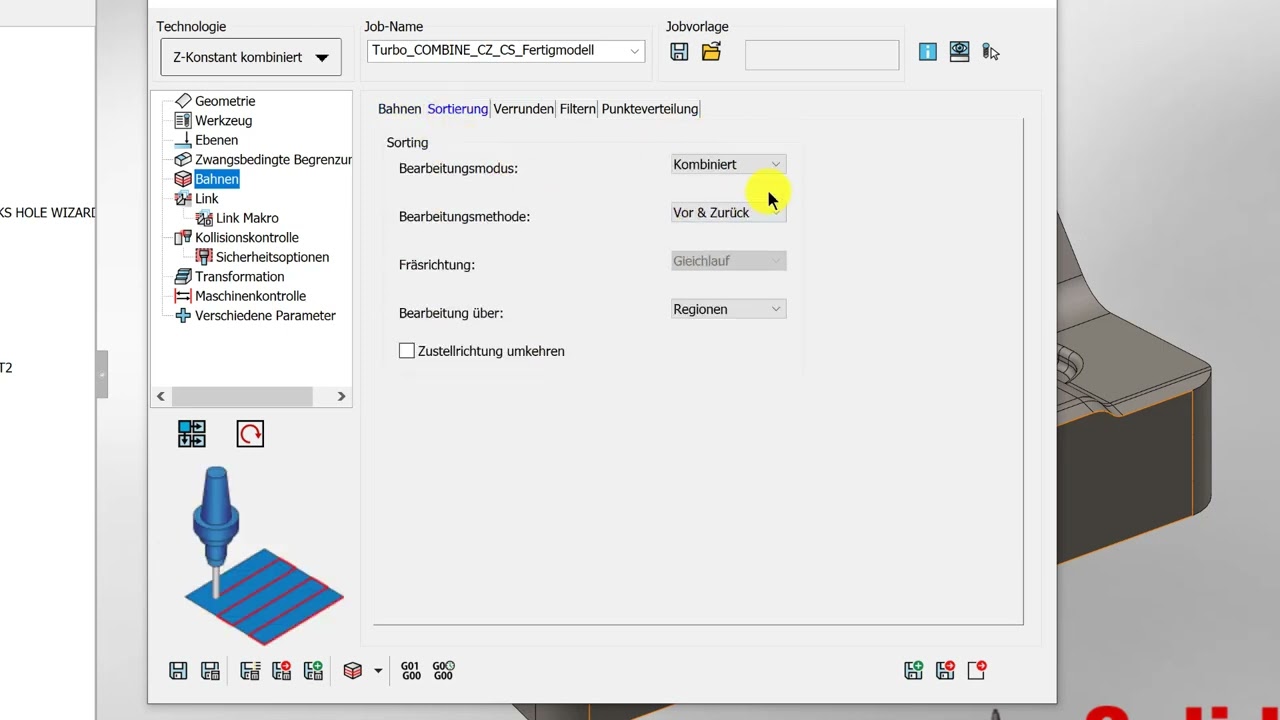 SolidCAM 2023 Turbo HSM Unabhängige Arbeitsmethode