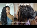 How to save the human hair  boho braid take down  maintenance 