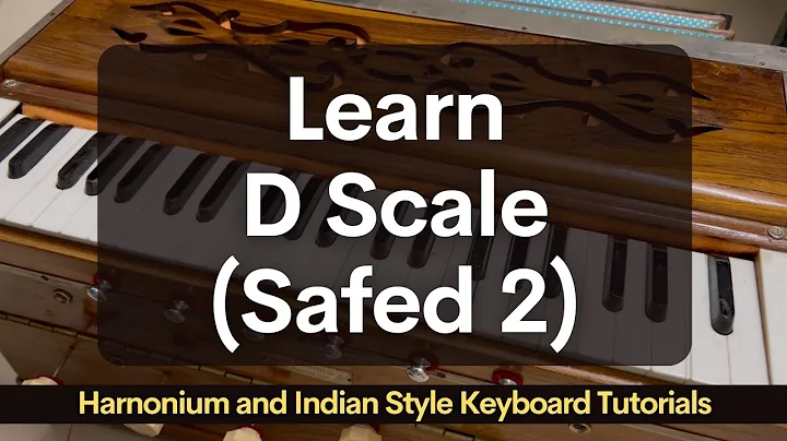Learn SaReGaMa in D Scale Safed 2: Harmonium and Keyboard Tutorial for Beginners #harmonium #keys