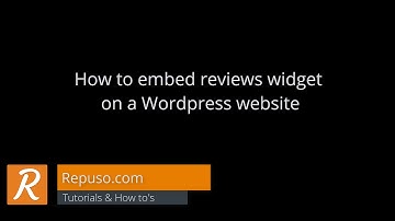 How to embed reviews widget on a Wordpress website