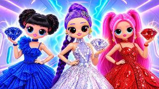 Download lagu K-Pop Demon Hunters Prom Dress Glow Up| Diamond vs Ruby vs Sapphire Fashion for Huntrix | 12 DIYs