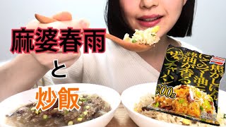 【咀嚼音】麻婆春雨と味の素冷凍食品「ザチャーハン」を食べる