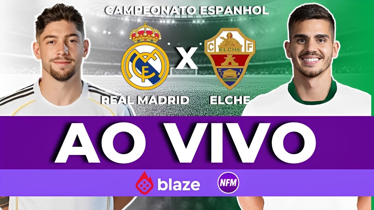 REAL MADRID X ELCHE AO VIVO COM IMAGENS DO ESTÚDIO | LA LIGA | REAL ...