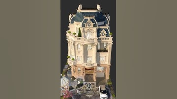 Cận cảnh thiết kế biệt thự lô góc 2 mặt tiền 3 tầng tân cổ điển đẹp #bietthudep  #eurohomesgroup