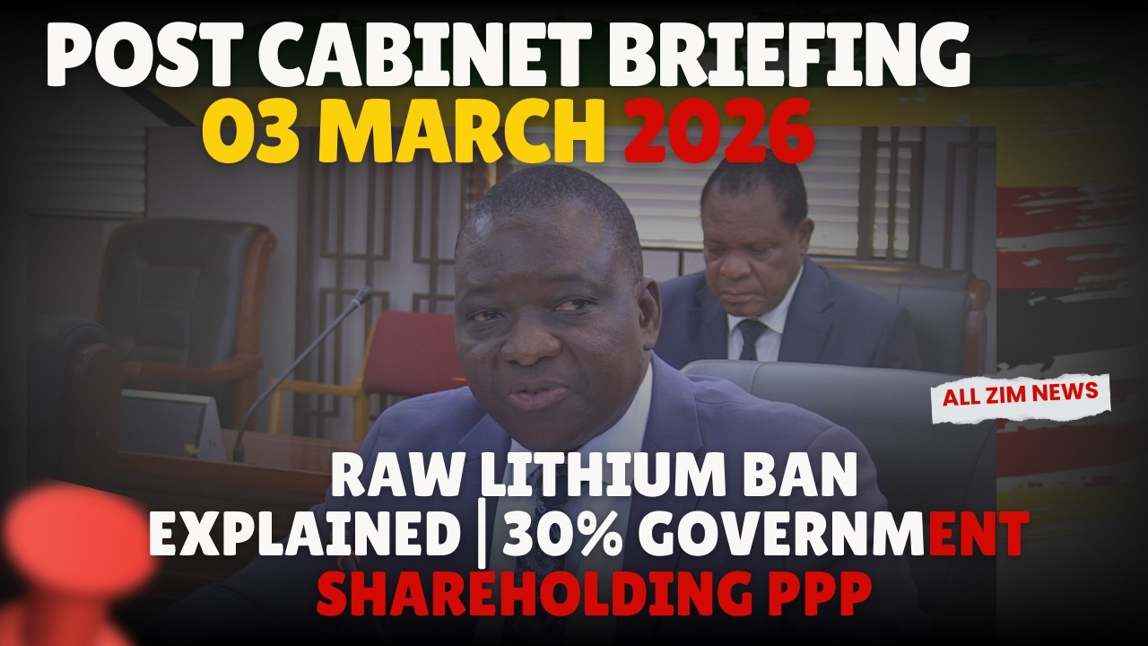 Cabinet Press Briefing 3 March 2026| Alluvial Riverbed Mining| Lithium Ban