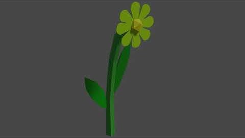 Speed modeling low poly flower