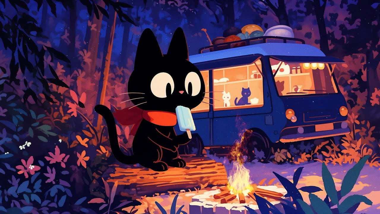 Camping under the stars ⛺ Lofi Chill Sounds for a Peaceful Night 🌃