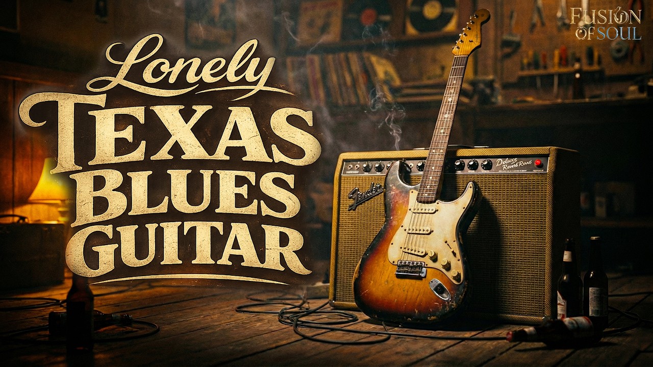 Lonely Night Texas Blues Guitar Instrumental for Deep Relax & Focus