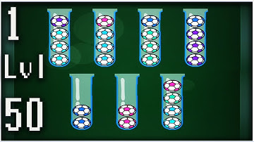 Sort Ball Color Puzzle Games Ball Sorting Game - Gameplay Walkthrough - Levels 1-50