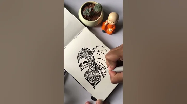 Monstera zentangle doodling #zentangle #zentangleart #zentangles #zentangles #zentanglepattern #art