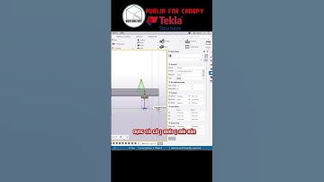 TẠO XÀ GỒ MÁI ĐÓN [ purlin for canopy ] #Tekla #Steel #Purlin #Canopy #Shorts