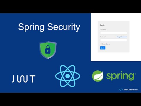 Complete Spring Security | JWT | Reactjs | JPA, Spring Boot |  Working Demo | The CodeReveal