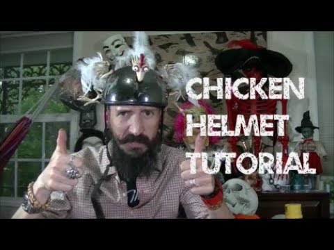 Exploded chicken helmet tutorial for my skateboarding