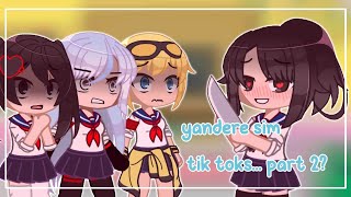 Yandere simulator REACTS - The rest of the rivals react to..... || Original AU || Gacha Club