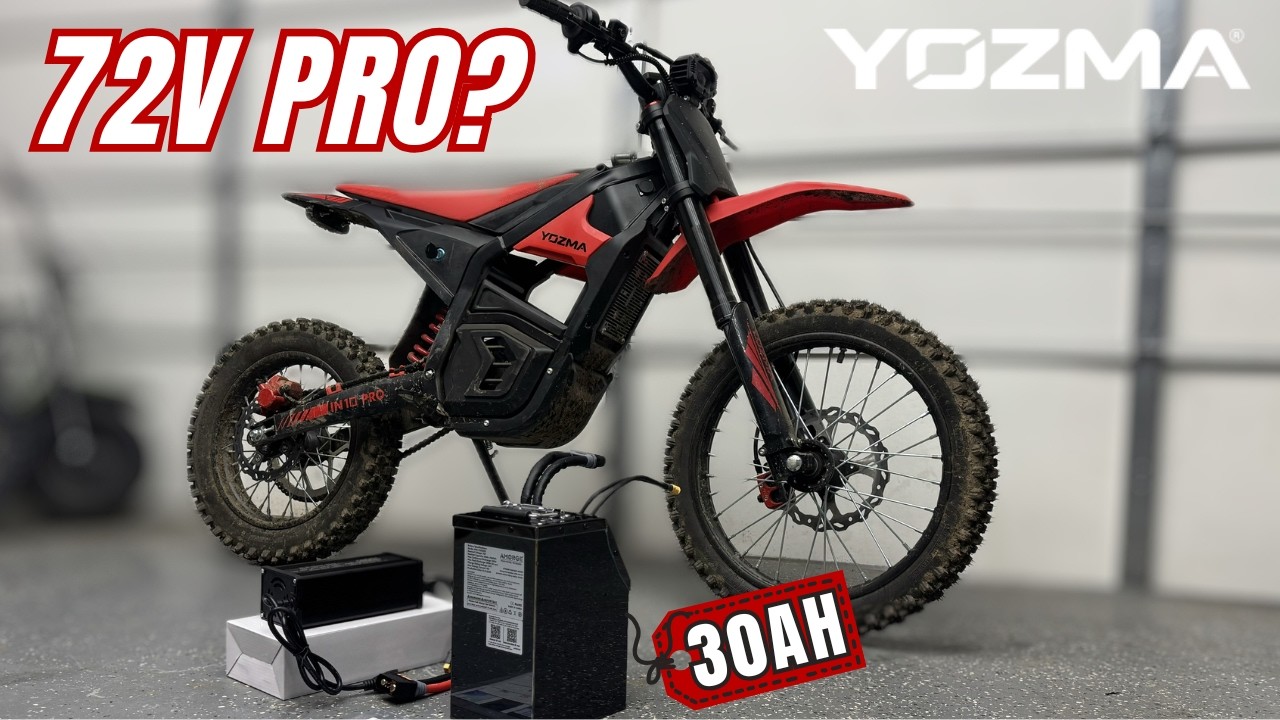 Yozma IN 10 Pro 60V to 72V Conversion - Amorge 30AH Battery