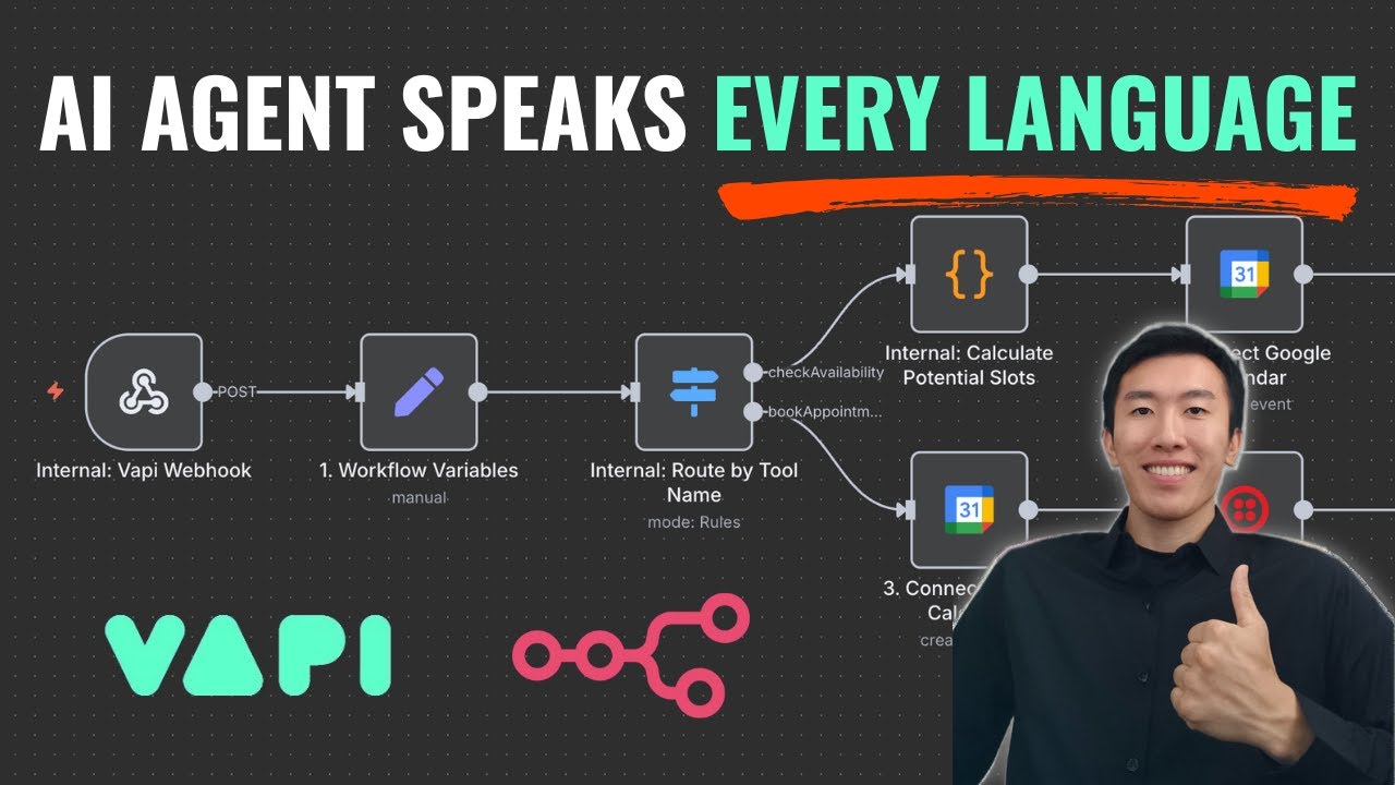 How to Build an AI Voice Agent that Speaks Every Language (VAPI + n8n)
