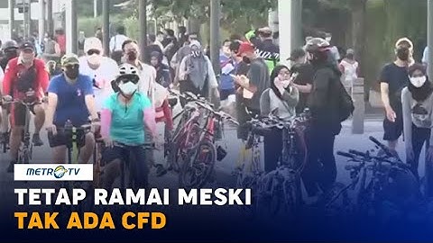 Bundaran HI Tetap Ramai Meski CFD Ditiadakan