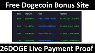 Free Dogecoin Bonus Site 2022-Free Cloud Mining Site 2022-Dogecler Live Payment Proof