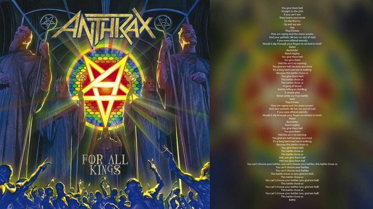 Anthrax Lyrics This Battle Chose Us HQ with lyrics YouTube
