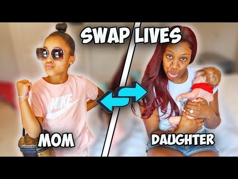7 Year Old Daughter and Mom SWAP LIVES for a DAY! | FamousTubeFamily