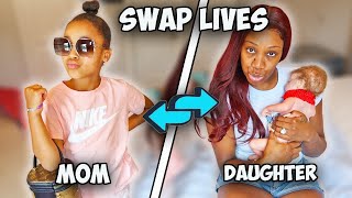 7 Year Old Daughter and Mom SWAP LIVES for a DAY! | FamousTubeFamily