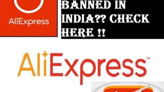 Aliexpress ban in India