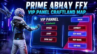 FREE FIRE MAX Craftland VIP Panel Map Gameplay 😱 | Full Review & Features | Prime Abhay FFX