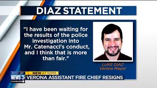 Assistant fire chief resigns amid claims of alleged violence