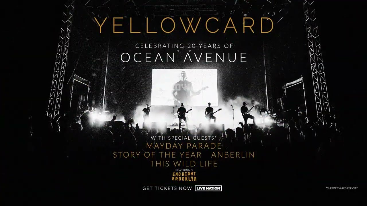 Yellowcard - Celebrating 20 Years of Ocean Avenue tour! Tickets on